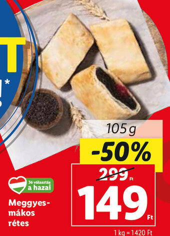 Meggyes-mákos rétes 105 g