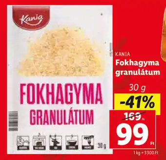 Lidl KANIA Fokhagyma granulátum 30 g ajánlat