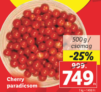 Lidl Cherry paradicsom 500 g ajánlat