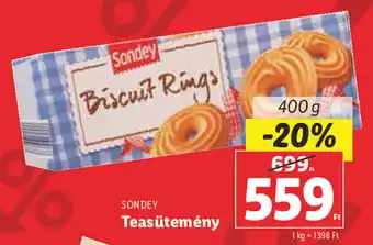 Lidl SONDEY Teasütemény 400 g ajánlat