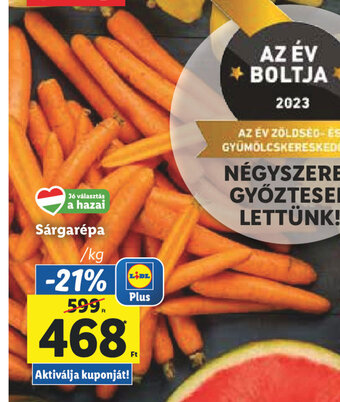 Lidl Sárgarépa 1 kg ajánlat