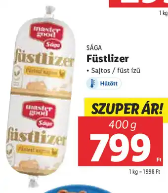 Lidl SÁGA Füstlizer 400 g ajánlat
