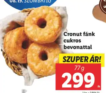 Lidl Cronut fánk cukros bevonattal 77 g ajánlat
