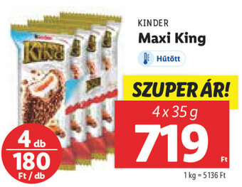 KINDER Maxi King 4 x 35 g