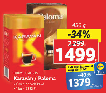 Lidl DOUWE EGBERTS Karaván / Paloma 450 g ajánlat