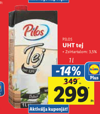 Lidl PILOS UHT tej 1 l ajánlat