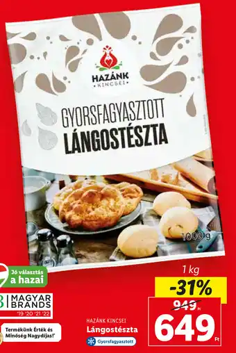 Lidl HAZÁNK KINCSEI Lángostészta 1 kg ajánlat