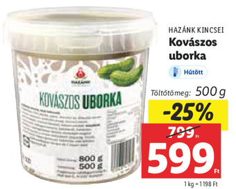 Lidl HAZÁNK KINCSEI Kovászos uborka 500 g ajánlat