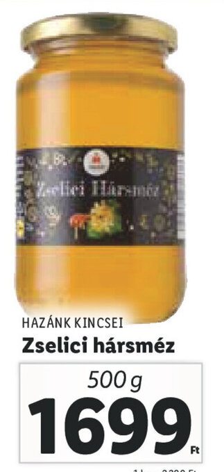 Lidl HAZÁNK KINCSEI Zselici hársméz 500 g ajánlat