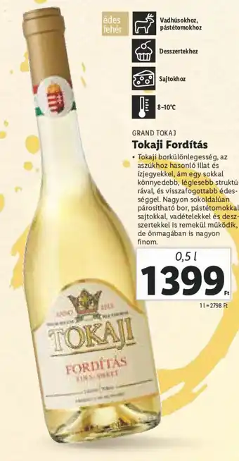 Lidl GRAND TOKAJ Tokaji Fordítás 0,5 l ajánlat