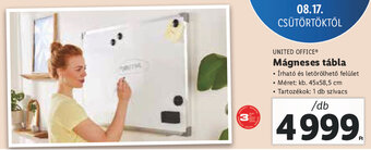 Lidl UNITED OFFICE Mágneses tábla 1 db ajánlat