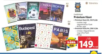 Cool& School Prémium füzet 1 db