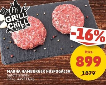 PENNY MARHA HAMBURGER HÚSPOGÁCSA 200 g ajánlat
