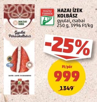 PENNY HAZAI ÍZEK KOLBÁSZ 250 g ajánlat