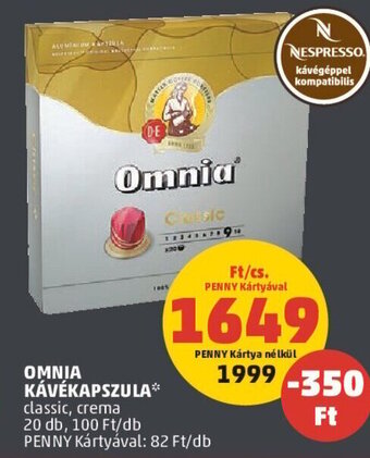 PENNY OMNIA KÁVÉKAPSZULA 20 db ajánlat