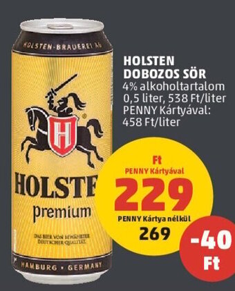 PENNY HOLSTEN DOBOZOS SÖR 0,5 l ajánlat