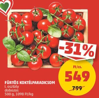 PENNY FÜRTÖS KOKTÉLPARADICSOM 500 g ajánlat