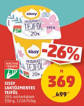 PENNY SISSY LAKTÓZMENTES TEJFÖL 330 g ajánlat