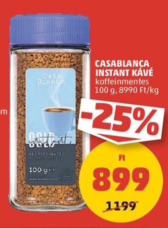 PENNY CASABLANCA INSTANT KÁVÉ 100 g ajánlat