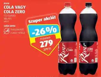 ALDI RIVER COLA VAGY COLA ZERO 1,5 l ajánlat