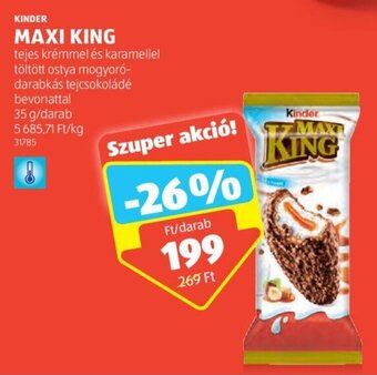 ALDI KINDER MAXI KING 35 g ajánlat