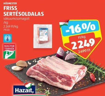 ALDI HÚSMESTER FRISS SERTÉSOLDALAS 1 kg ajánlat
