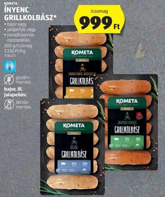 ALDI KOMETA ÍNYENC GRILLKOLBÁSZ 300 g ajánlat