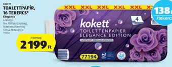 ALDI KOKETT TOALETTPAPÍR, 16 tekercs ajánlat