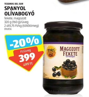 ALDI TESOROS DEL SUR SPANYOL OLÍVABOGYÓ 320 g ajánlat