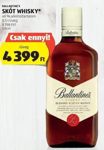 ALDI BALLANTINE'S SKÓT WHISKY 0,5 l ajánlat