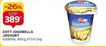 Auchan ZOTT JOGOBELLA JOGHURT 400 g ajánlat