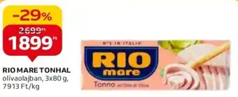Auchan RIO MARE TONHAL 3 x 80 g ajánlat