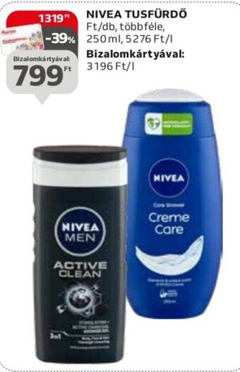 Auchan NIVEA TUSFÜRDŐ 250 ml ajánlat