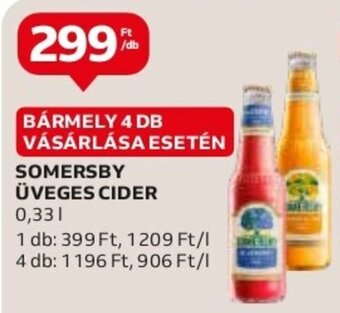 Auchan SOMERSBY ÜVEGES CIDER 0,33 l ajánlat