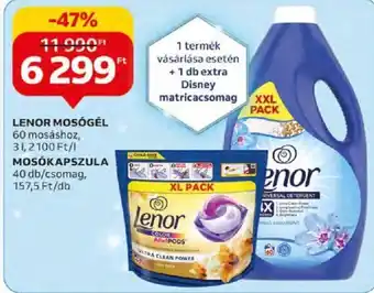 Auchan LENOR MOSÓGÉL stb. 3 l / 40 db ajánlat