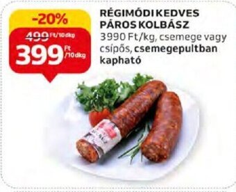 Auchan RÉGIMÓDI KEDVES PÁROS KOLBÁSZ 10 dkg ajánlat