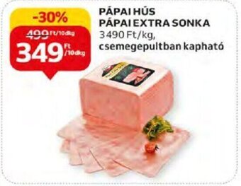 Auchan PÁPAI HÚS PÁPAI EXTRA SONKA 10 dkg ajánlat