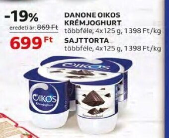 Auchan DANONE OIKOS KRÉMJOGHURT stb. 4 x 125 g ajánlat