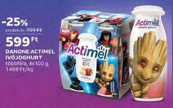 Auchan DANONE ACTIMEL IVÓJOGHURT 4 x 100 g ajánlat