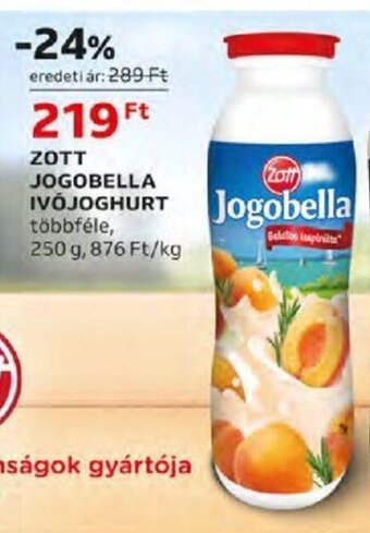 Auchan ZOTT JOGOBELLA IVÓJOGHURT 250 g ajánlat