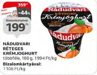 Auchan NÁDUDVARI RÉTEGES KRÉMJOGHURT 180 g ajánlat