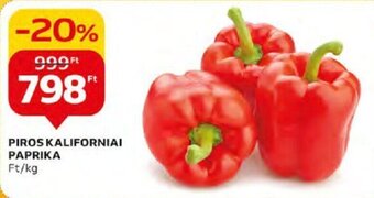Auchan PIROS KALIFORNIAI PAPRIKA 1 kg ajánlat