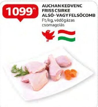 Auchan AUCHAN KEDVENC FRISS CSIRKE ALSÓ-VAGY FELSŐCOMB 1 kg ajánlat