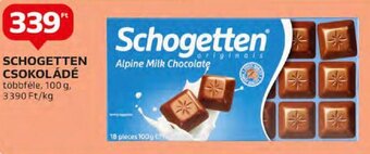 Auchan SCHOGETTEN CSOKOLÁDÉ 100 g ajánlat