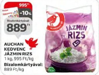 Auchan AUCHAN KEDVENC JÁZMIN RIZS 1 kg ajánlat