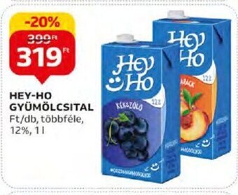 Auchan HEY-HO GYÜMÖLCSITAL 1 l ajánlat