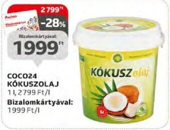 Auchan COCO24 KÓKUSZOLAJ 1 l ajánlat