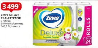 Auchan ZEWA DELUXE TOALETTPAPÍR 24 tekercs ajánlat