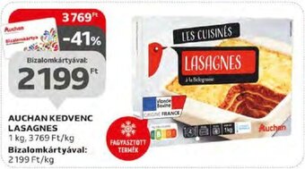Auchan AUCHAN KEDVENC LASAGNES 1 kg ajánlat