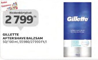 Auchan GILLETTE AFTER SHAVE BALZSAM 50 / 100 ml ajánlat